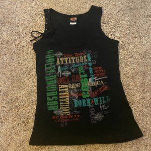 Harley-Davidson Black Tank Top Size XL